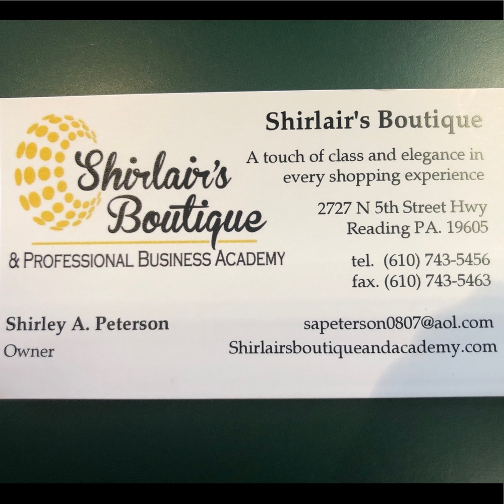 Website and Boutique Information